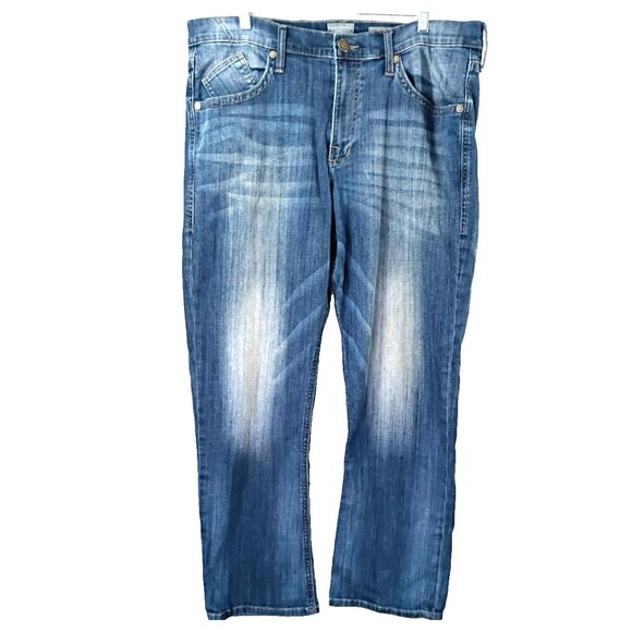 Rock&Republic Jeans Men's 38x30 Medium Wash Straight Cut Whiskers - Picture 1 of 13